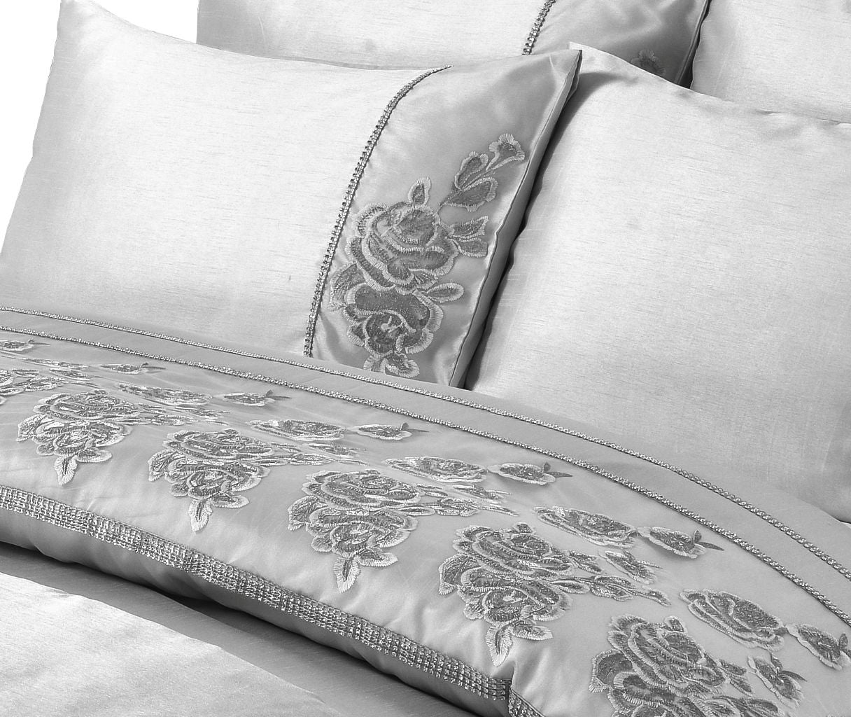 Amara Embroidered Duvet Cover Set | 2 Colours