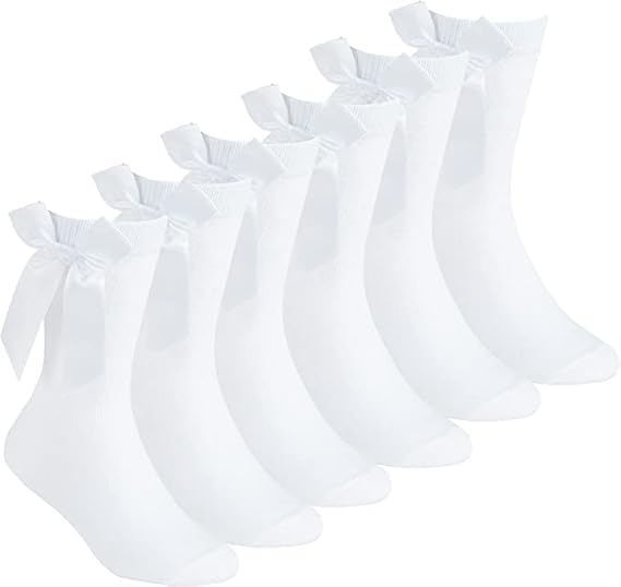 Girls Ankle Socks with Bow | 5 Colours
