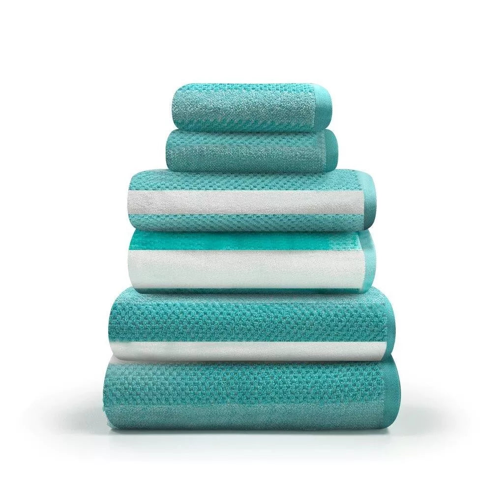 100% Cotton Royal Stripe Towels | 9 Colours | 500 GSM