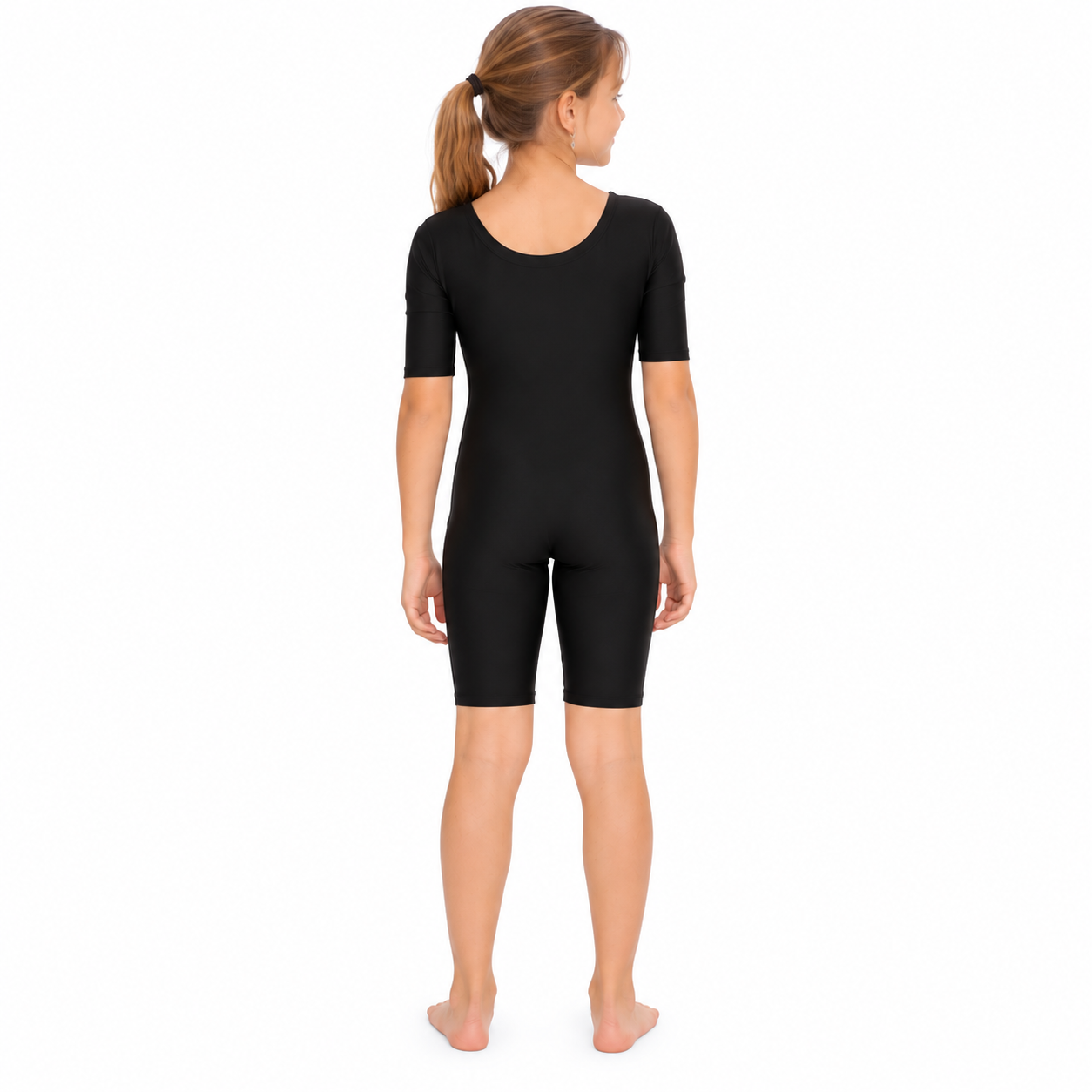 Girls Black Swimming Costume | Lightweight & Stretchable
