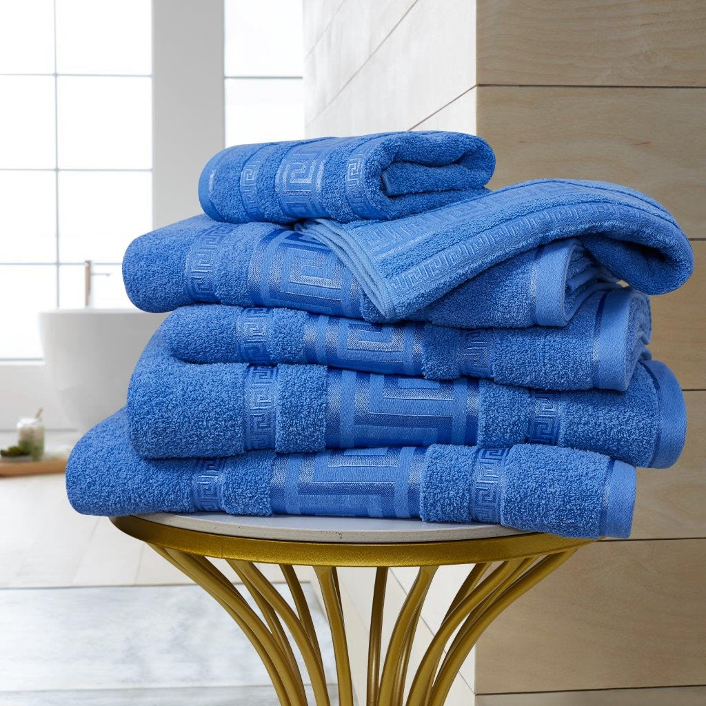 100% Egyptian Cotton Regent Greek Towels | 9 Colours | 500 GSM