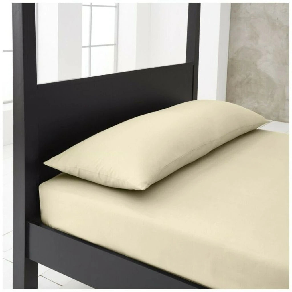 Cream bolster pillow case