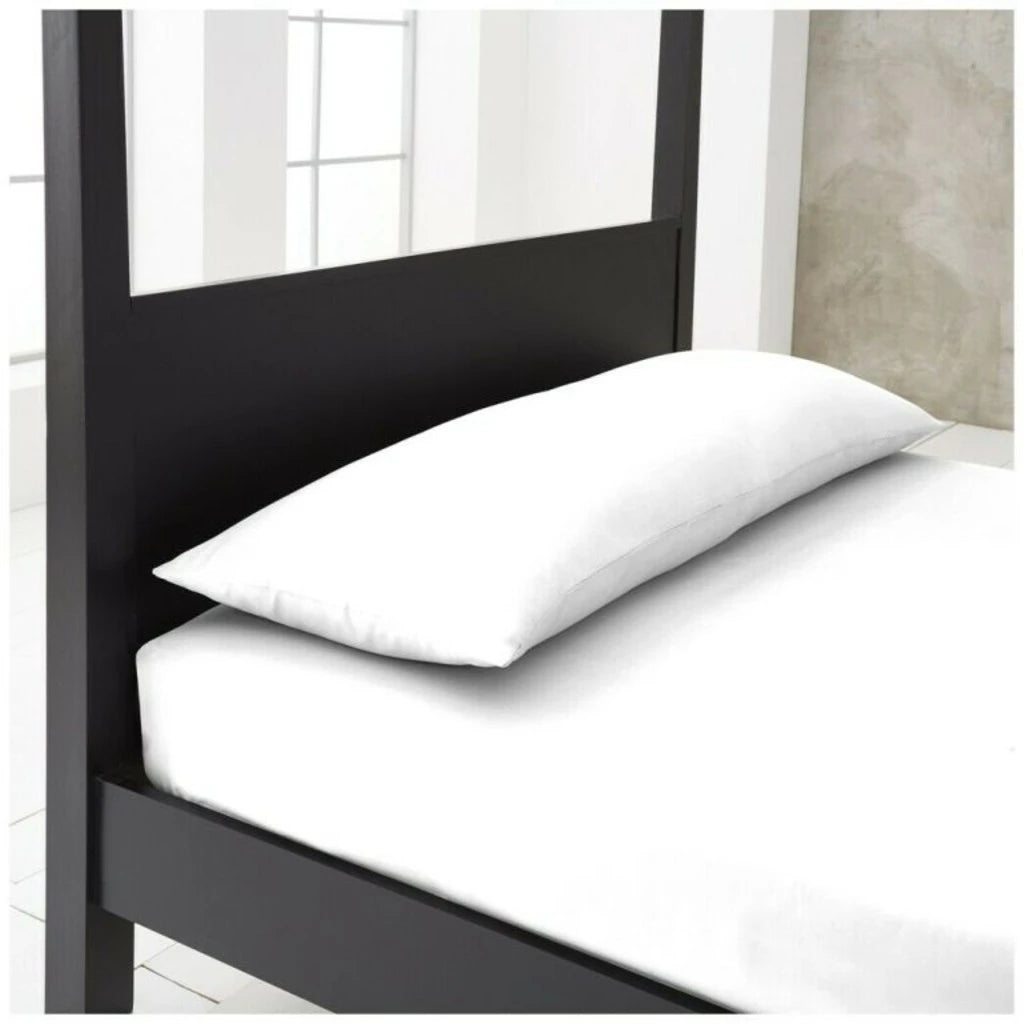 white bolster pillow case