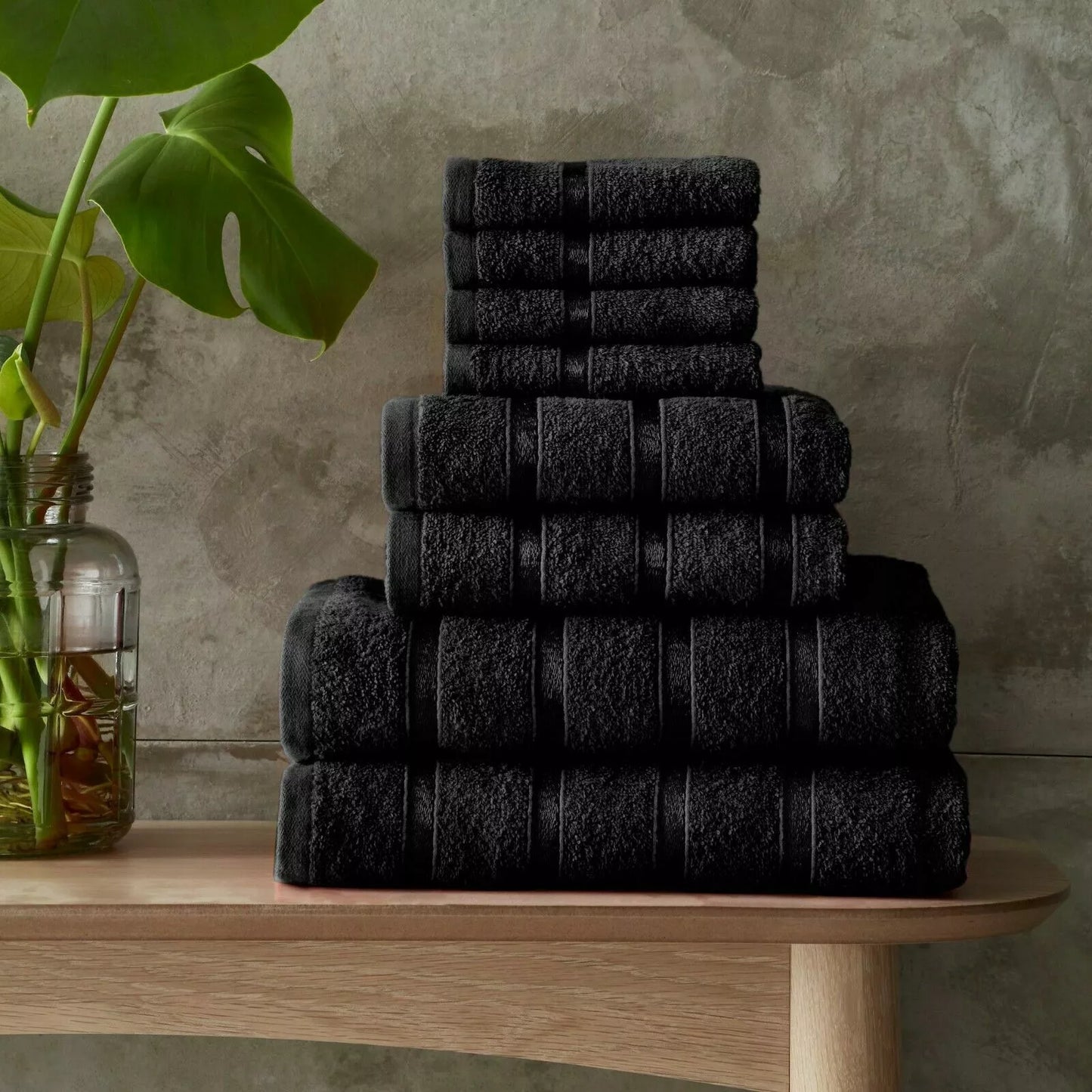 100% Cotton 8 Pieces Boston Towels Bale Set | 15 Colours | 450 GSM