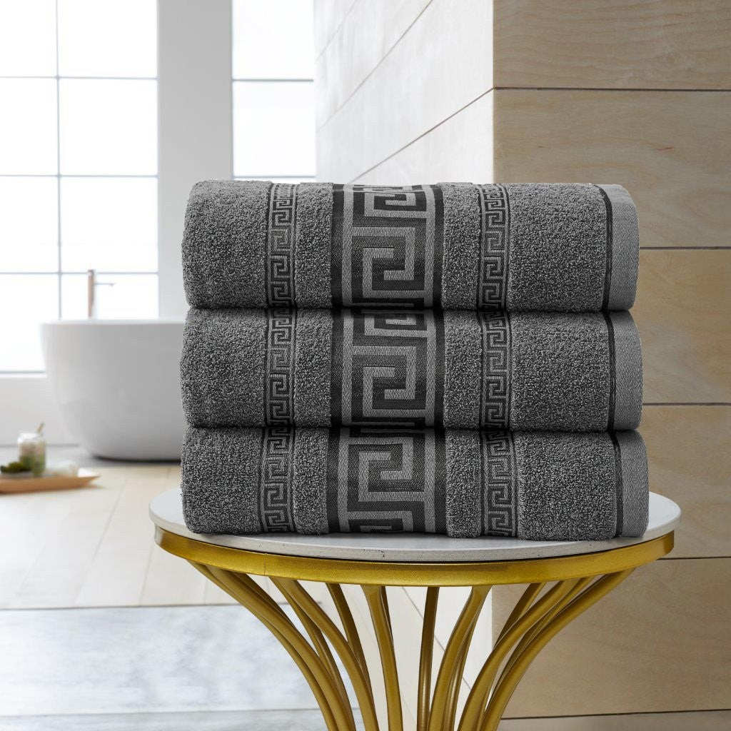 100% Egyptian Cotton Regent Greek Towels | 9 Colours | 500 GSM