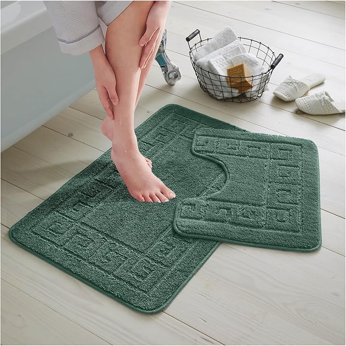 Greek Non-Slip Bath Mat Set | 23 Colours Available