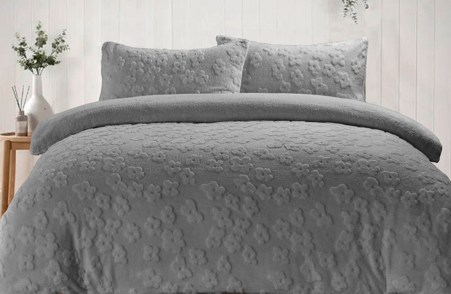 Daisy Teddy Fleece Duvet Cover Set | 3 Colours