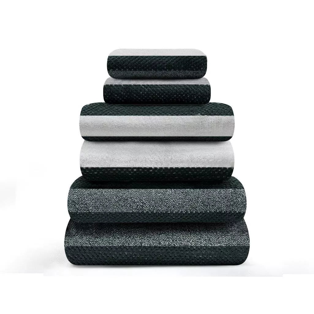 100% Cotton Royal Stripe Towels | 9 Colours | 500 GSM