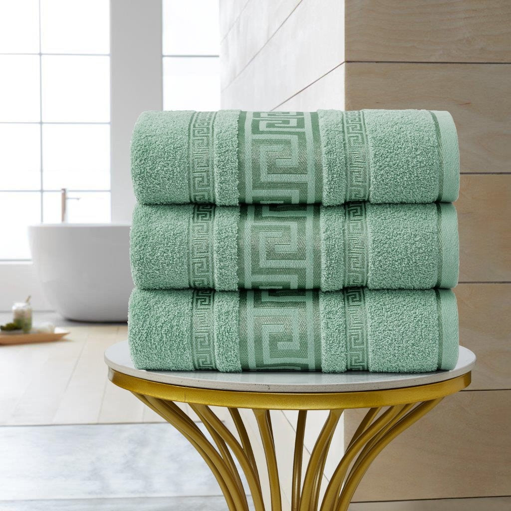 100% Egyptian Cotton Regent Greek Towels | 9 Colours | 500 GSM