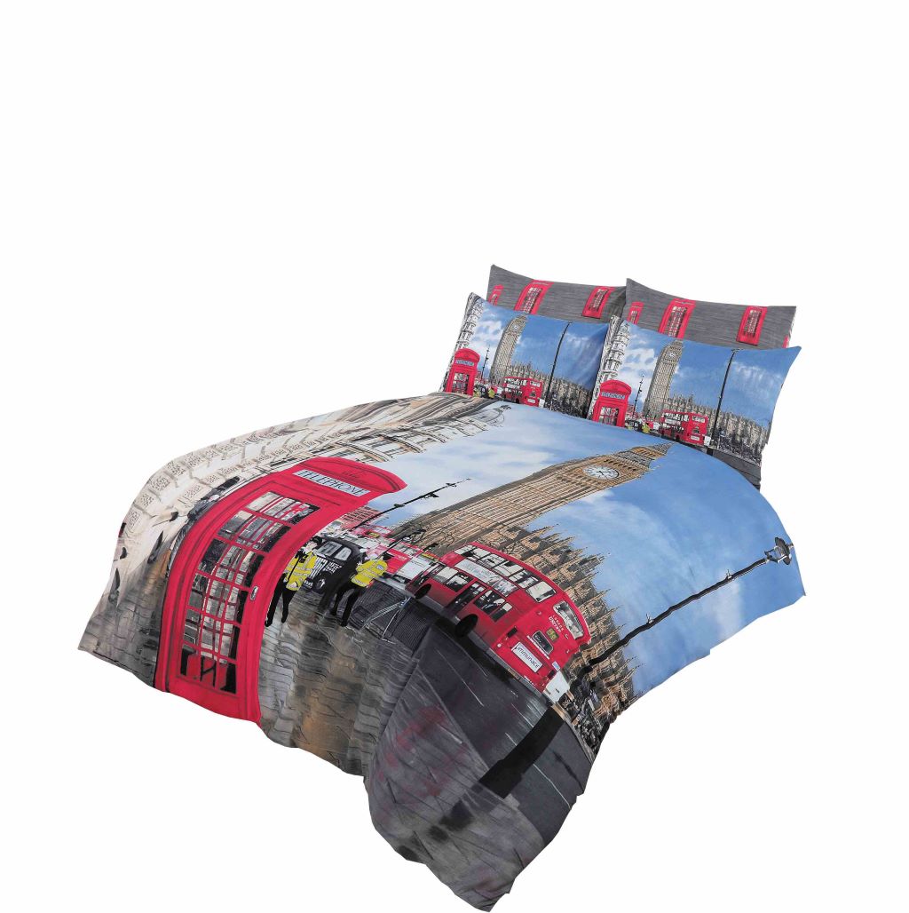 london 3D panel duvet set