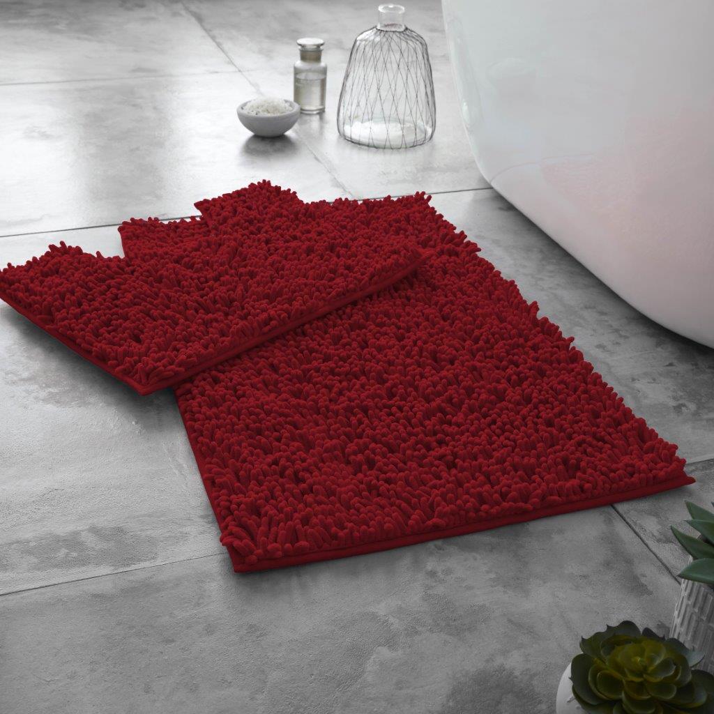 Loop Non Slip Bath Mat Set | 15 Colours Available