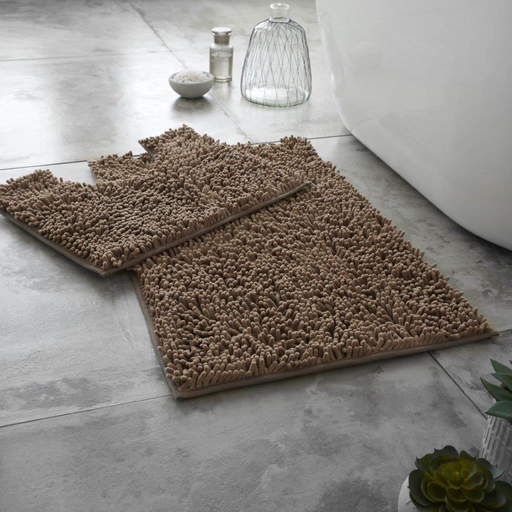 Loop Non Slip Bath Mat Set | 15 Colours Available