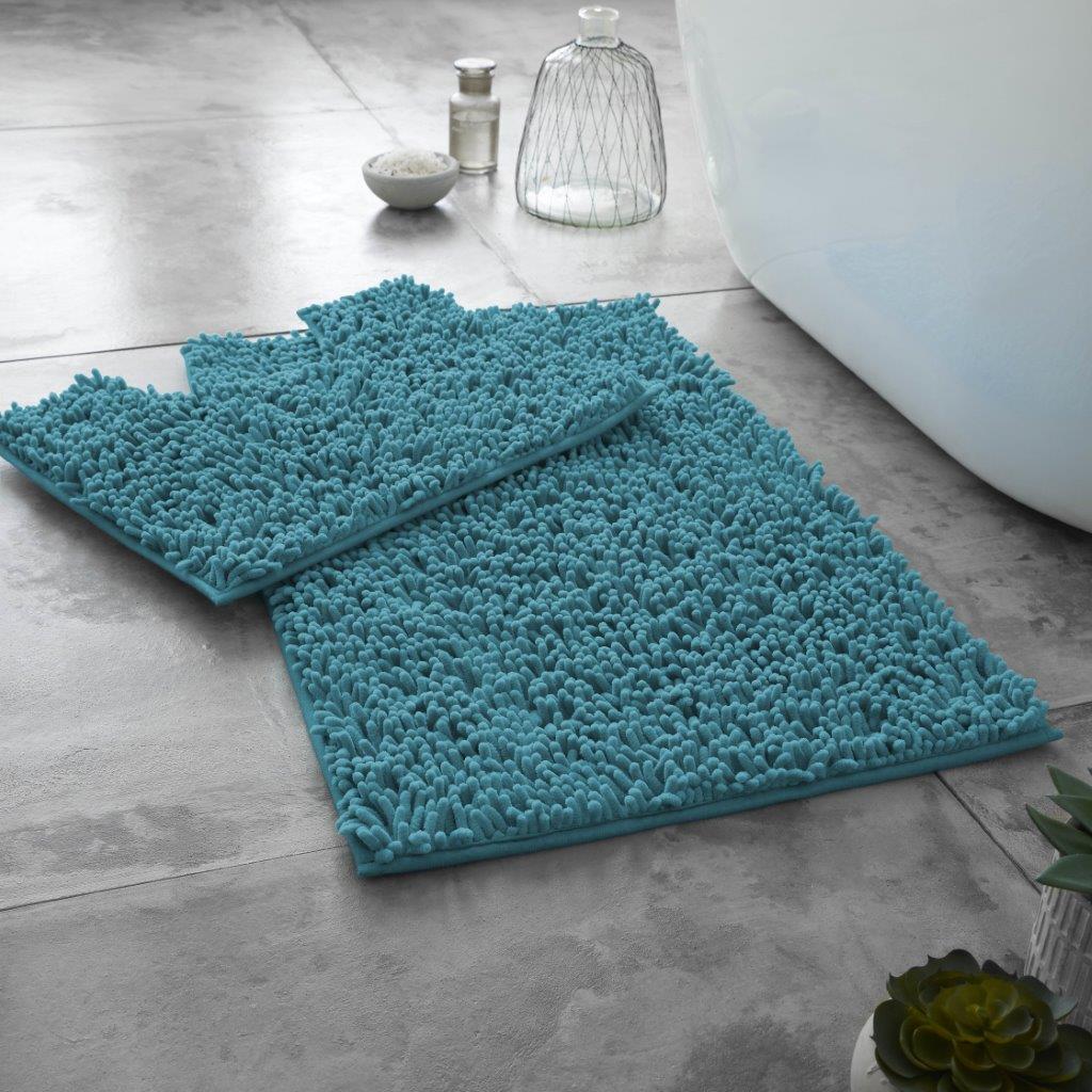 Loop Non Slip Bath Mat Set | 15 Colours Available
