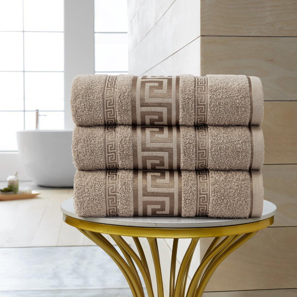 100% Egyptian Cotton Regent Greek Towels | 9 Colours | 500 GSM