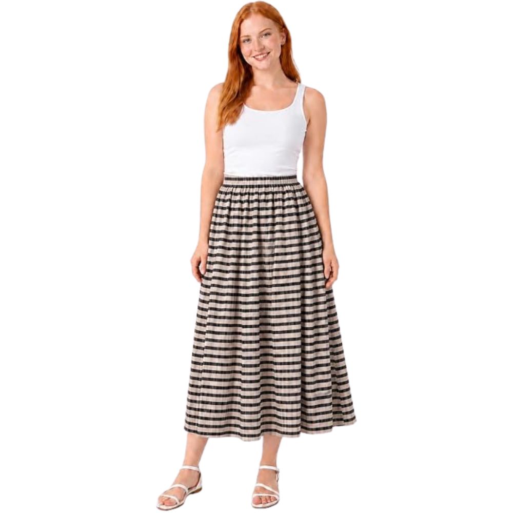 Gingham Crinkle Midi Skirt | 9 Colours