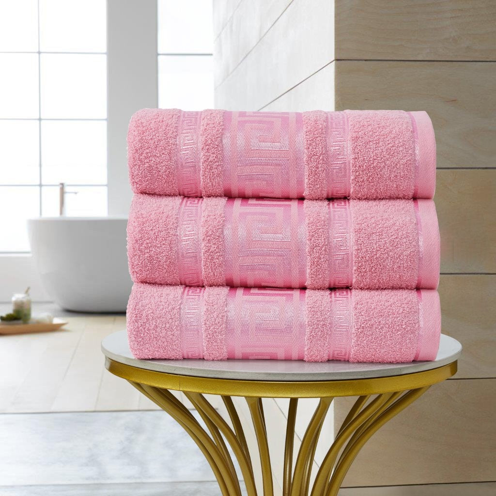 100% Egyptian Cotton Regent Greek Towels | 9 Colours | 500 GSM