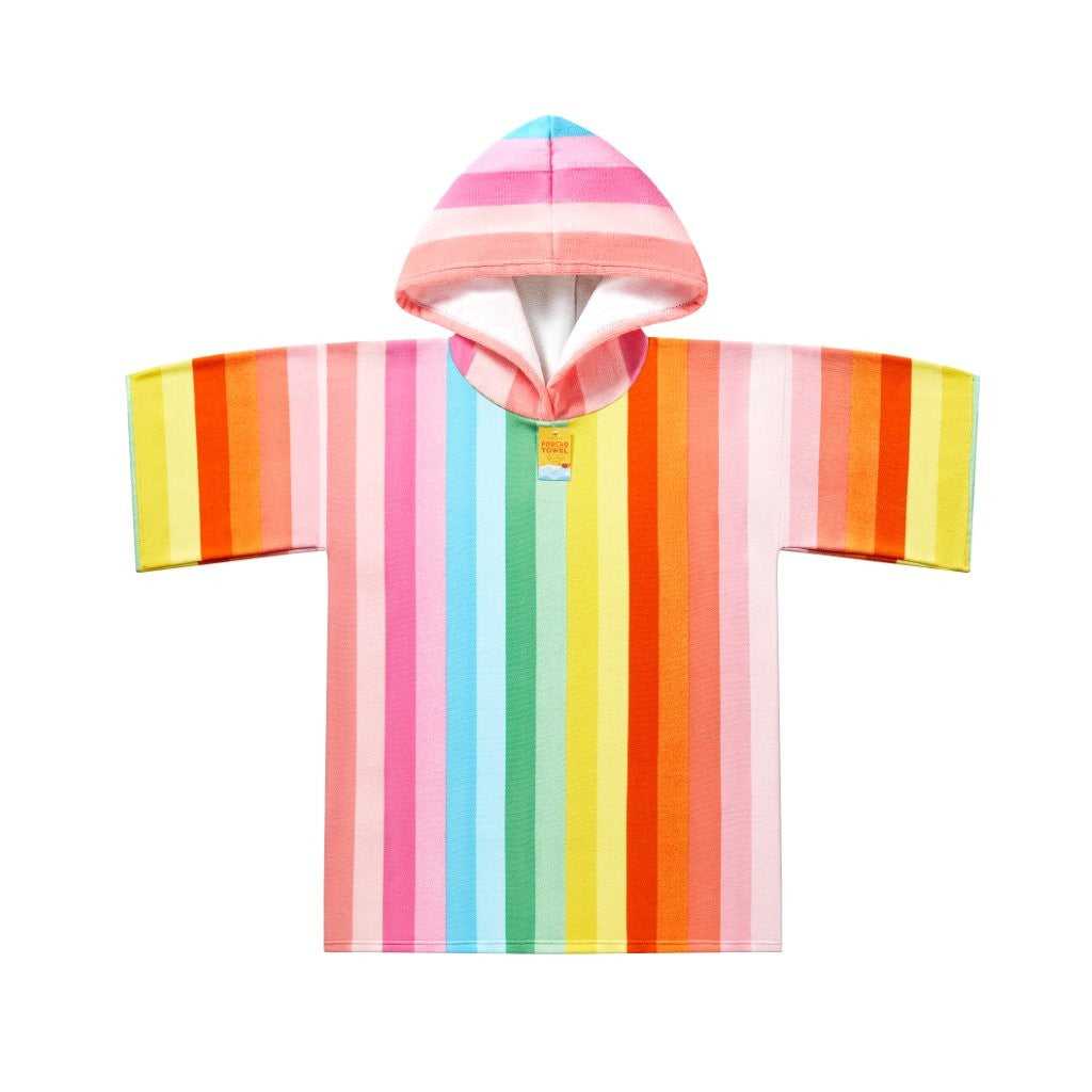 Sweet Stripe Multi Sand Free Adult Poncho Towel
