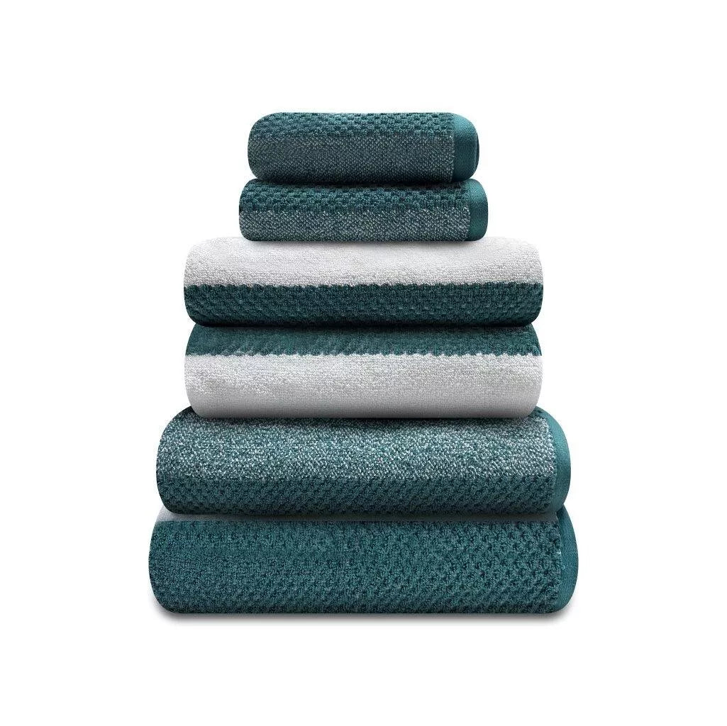 100% Cotton Royal Stripe Towels | 9 Colours | 500 GSM