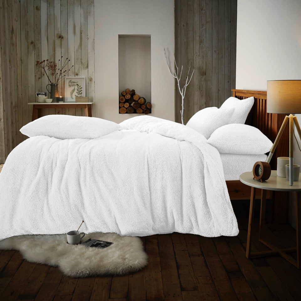 Plain Teddy Bear Duvet Cover Set | 14 Colors