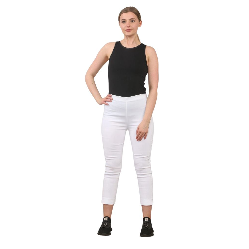 3/4 Stretch Capri Trousers | 13 Colours
