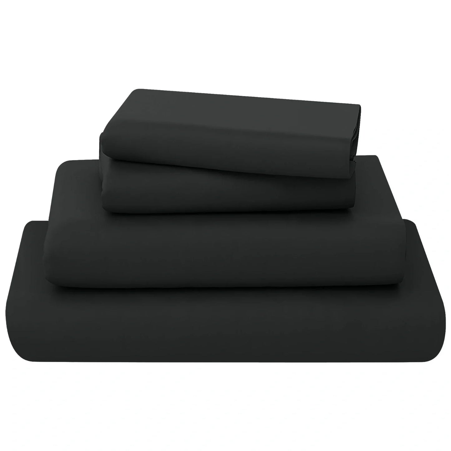 black Poly Cotton sheets Set