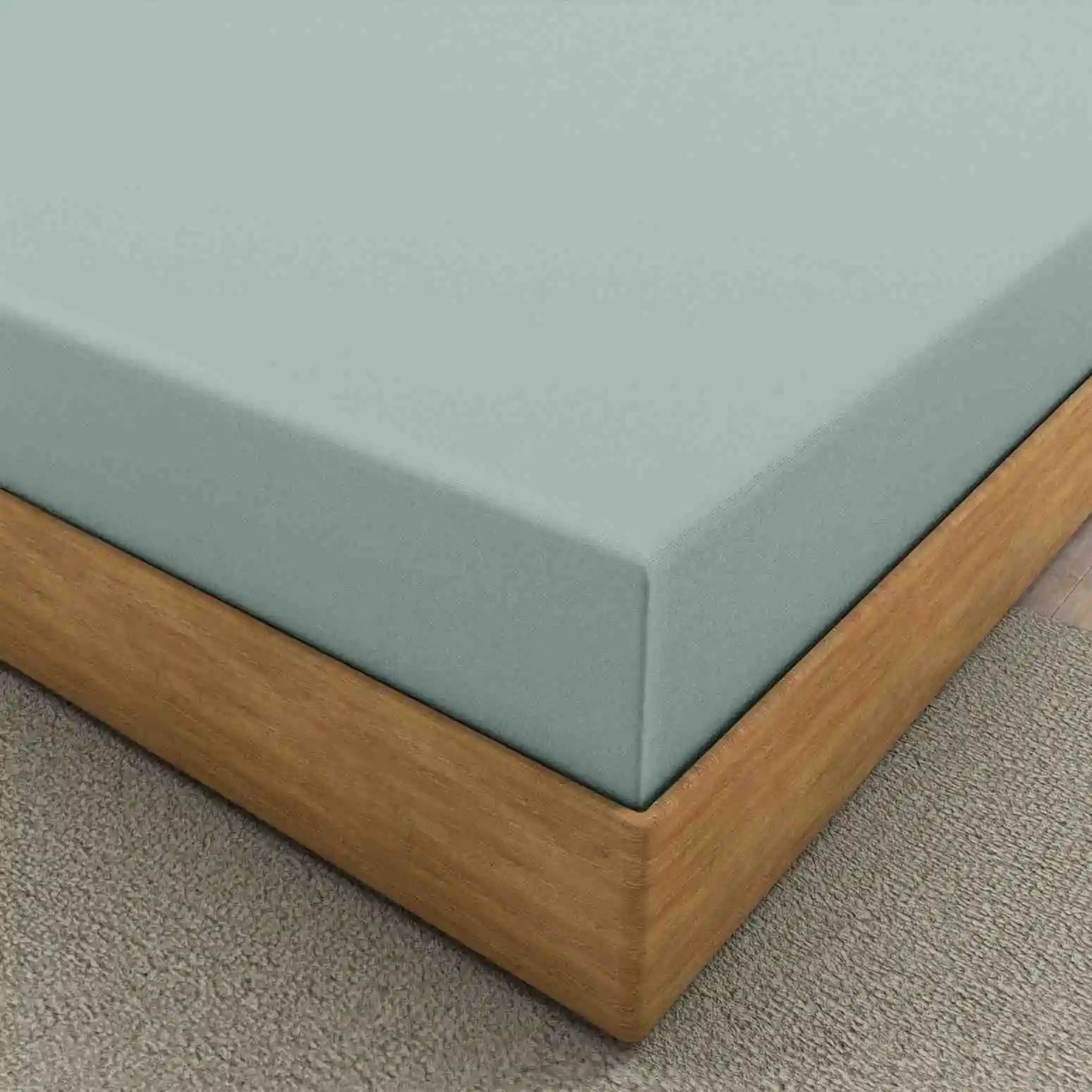 duck egg fitted linen sheets