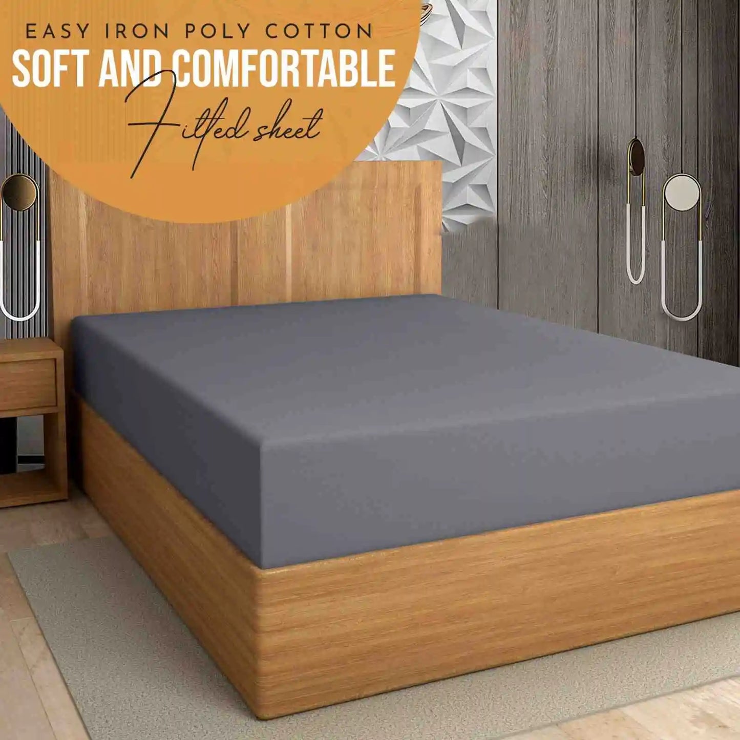 grey extra deep pockets fitted sheets