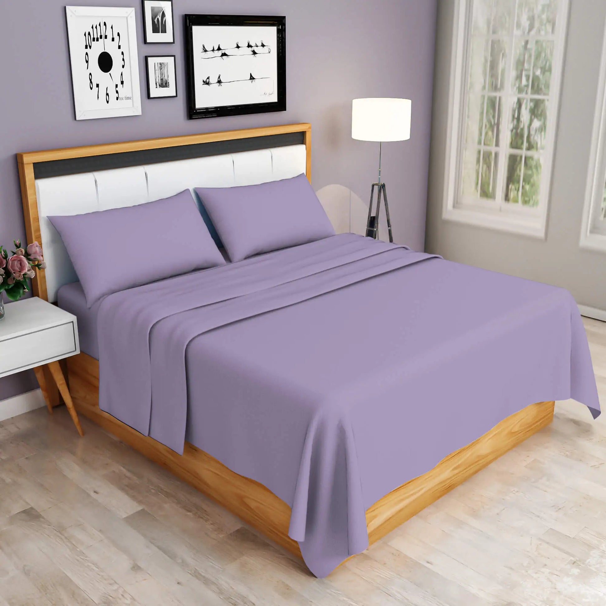lilac flat sheet