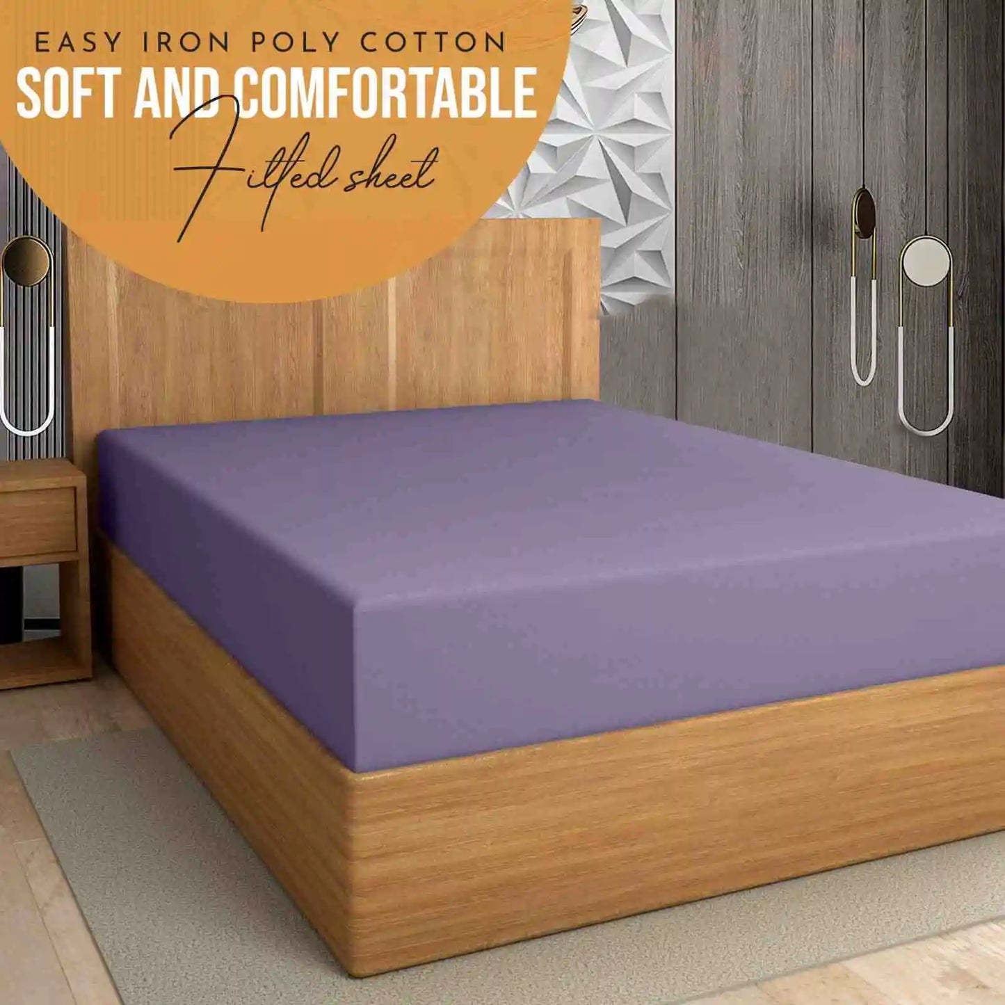 lilac extra deep pockets fitted sheets