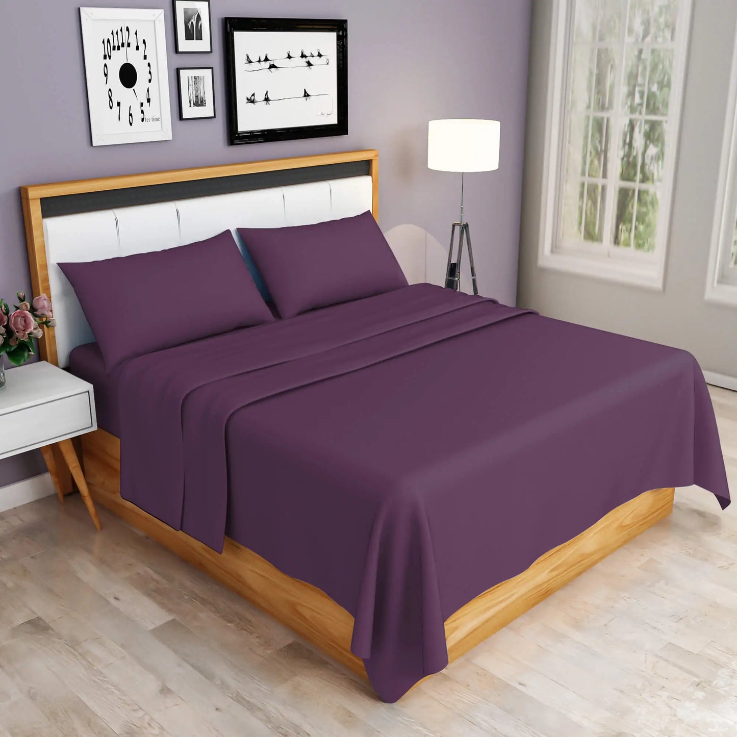 plum flat sheet