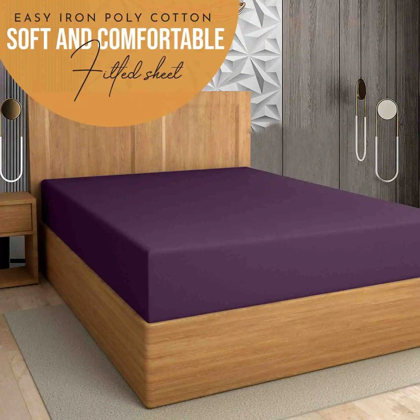 plum extra deep pockets fitted sheets