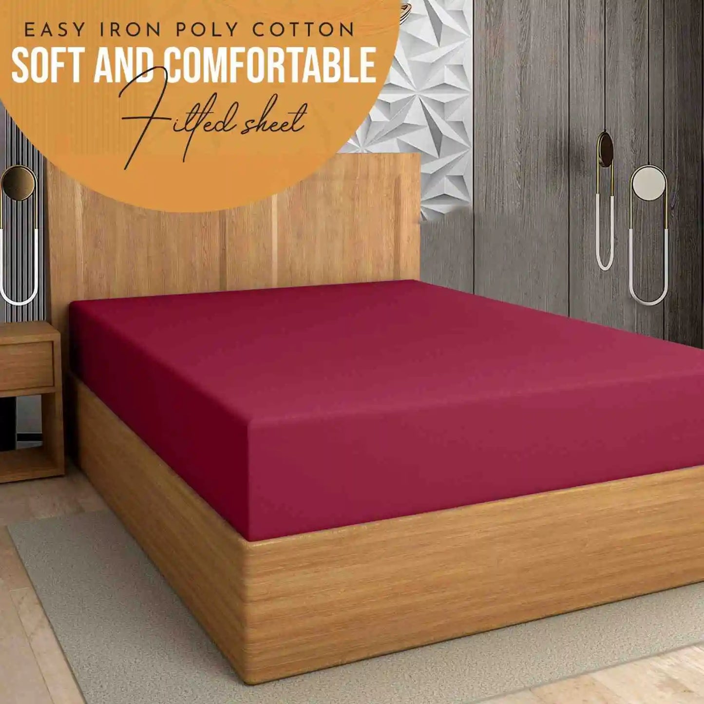 red extra deep pockets fitted sheets