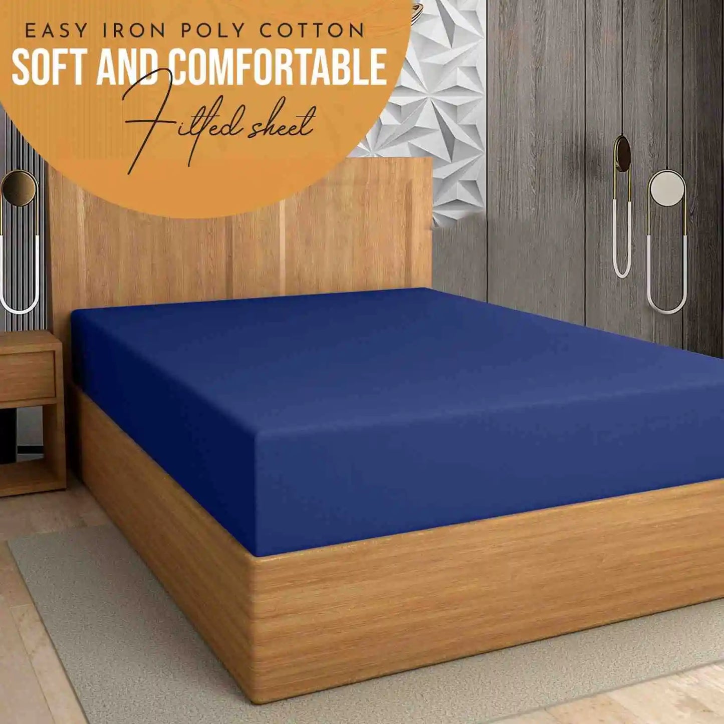 royal blue extra deep pockets fitted sheets