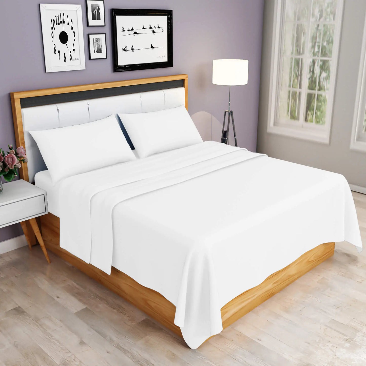white easy iron sheets set