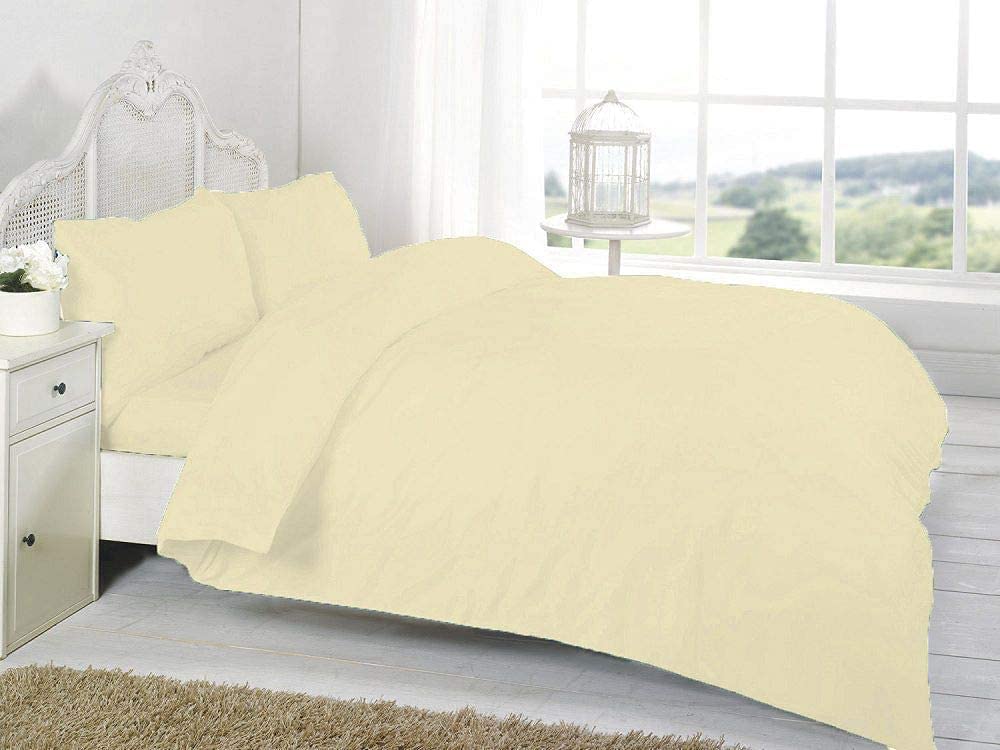 cream poly cotton duvet cover sets