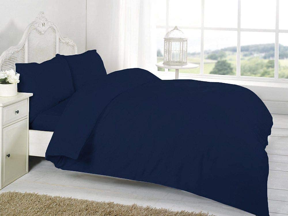 navy poly cotton duvet cover sets