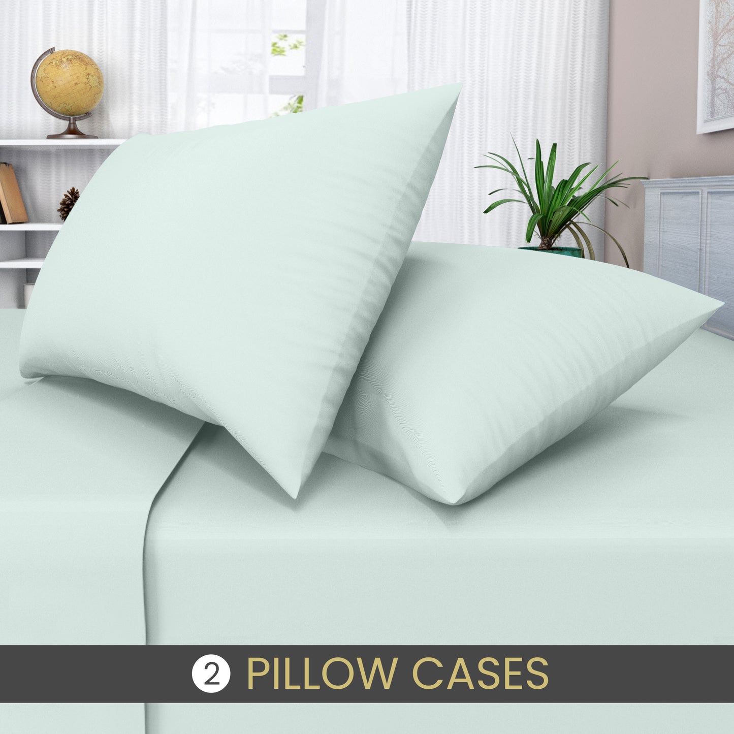 duck egg pillow cases 2 pack