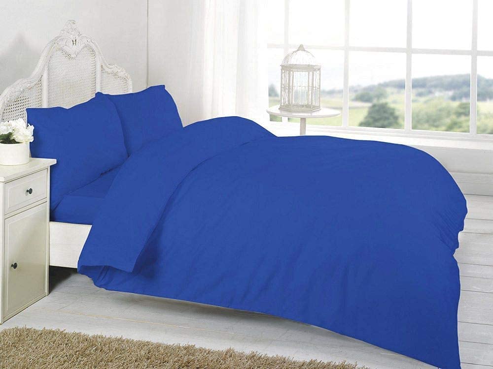 royal blue poly cotton duvet cover sets