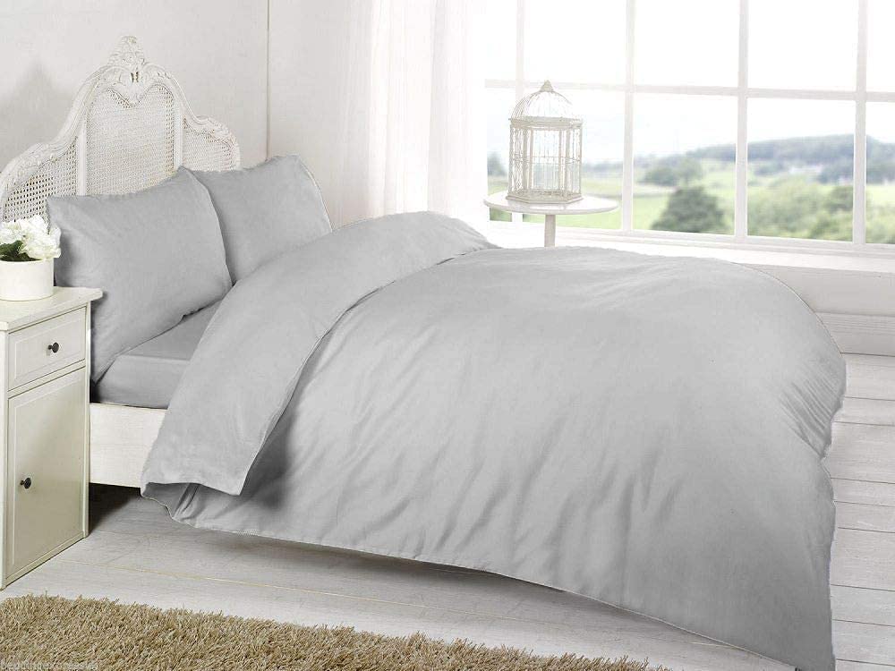 silver poly cotton duvet cover sets