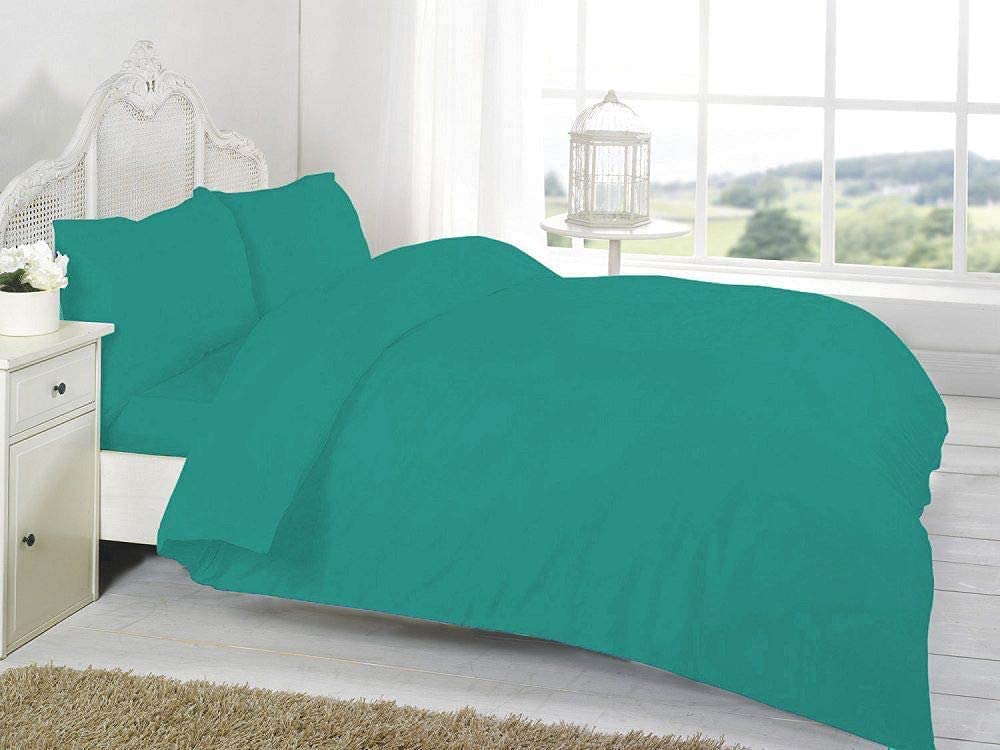 teal poly cotton duvet cover sets