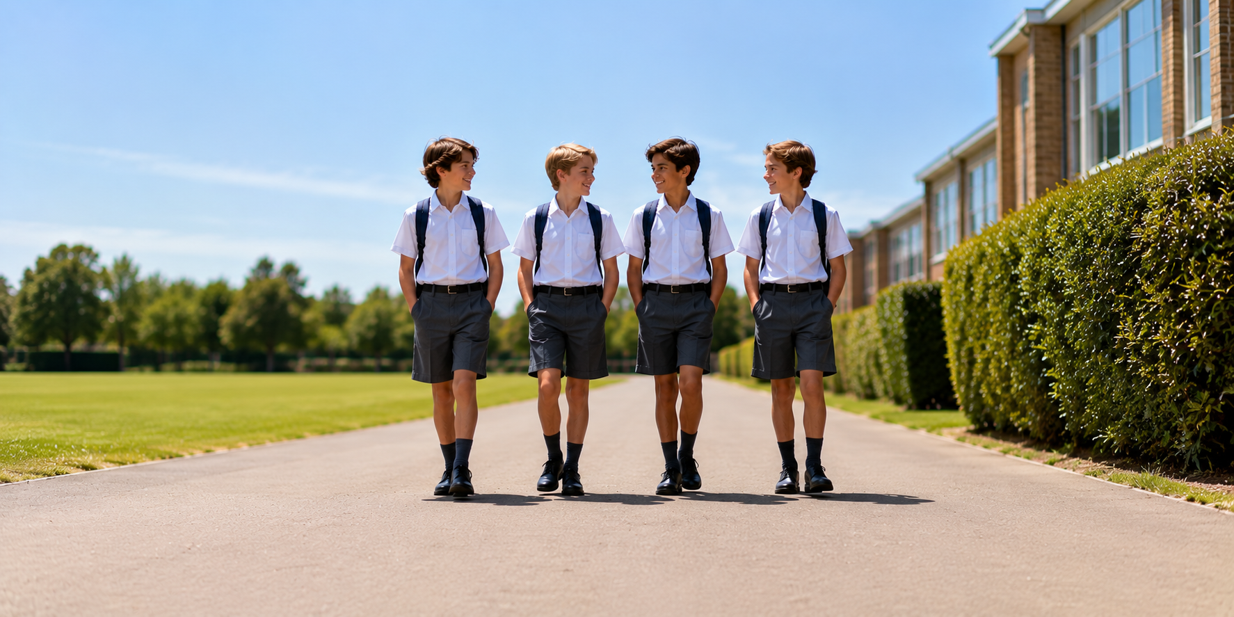 Boys School Shorts