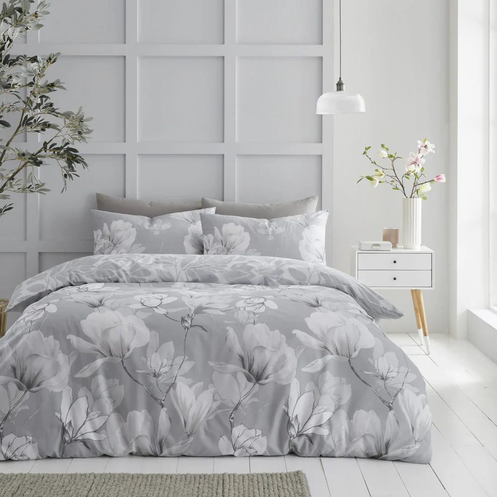 Magnolia Dreams Printed Duvet Cover Set | 2 Colours
