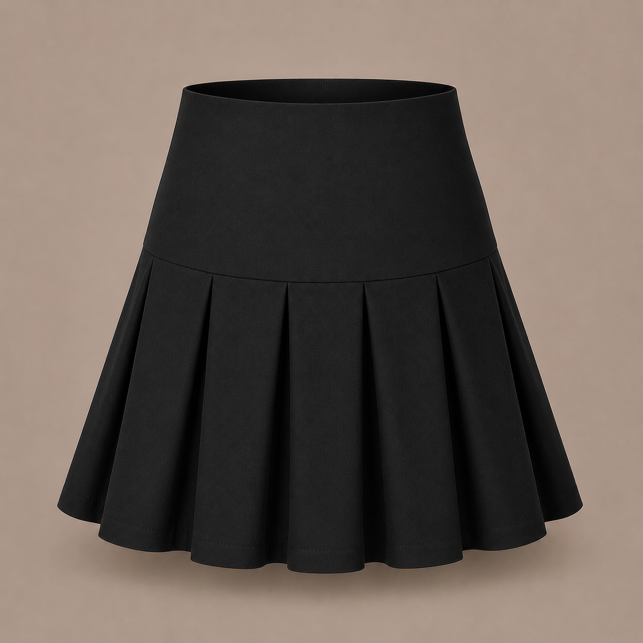 Plain Round Skirts | Pleated Design, High Waist | 3 Colours