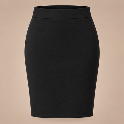 Girls Plain Knee Length School Pencil Skirt | 2 Colours