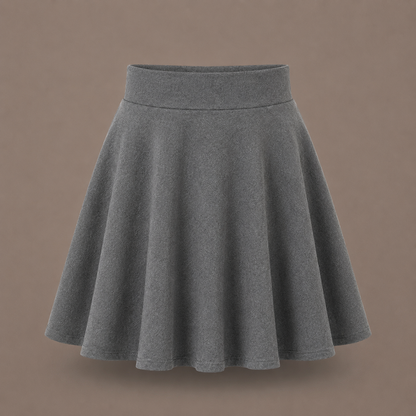 Girls Plain Pull-On Skater School Skirts | 3 Colours