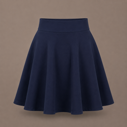 Girls Plain Pull-On Skater School Skirts | 3 Colours