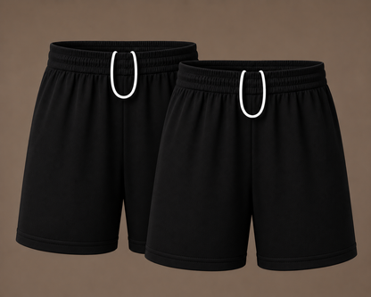 Pack of 2 Boys PE Plain Sports Shorts | 5 Colours