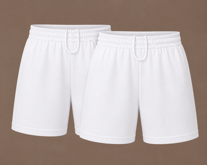Pack of 2 Boys PE Plain Sports Shorts | 5 Colours