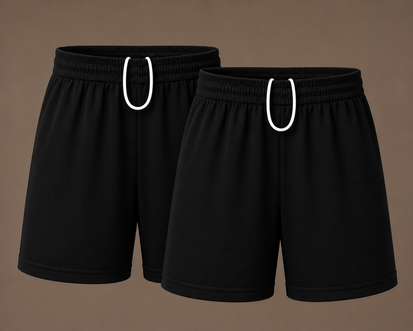 Pack of 2 Plain Pull-On Sports Shorts | 5 Colours