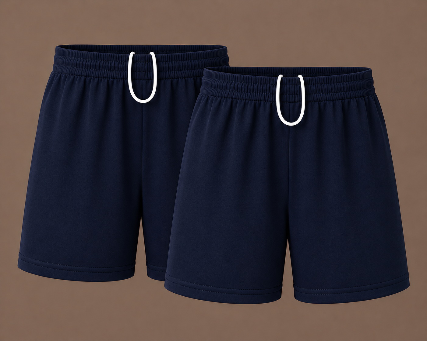 Pack of 2 Plain Pull-On Sports Shorts | 5 Colours